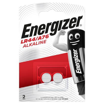 Batteri Alkaliskt A76/LR44 Energizer 2-pack