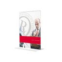 Skyltställ A5  T-fot transparent