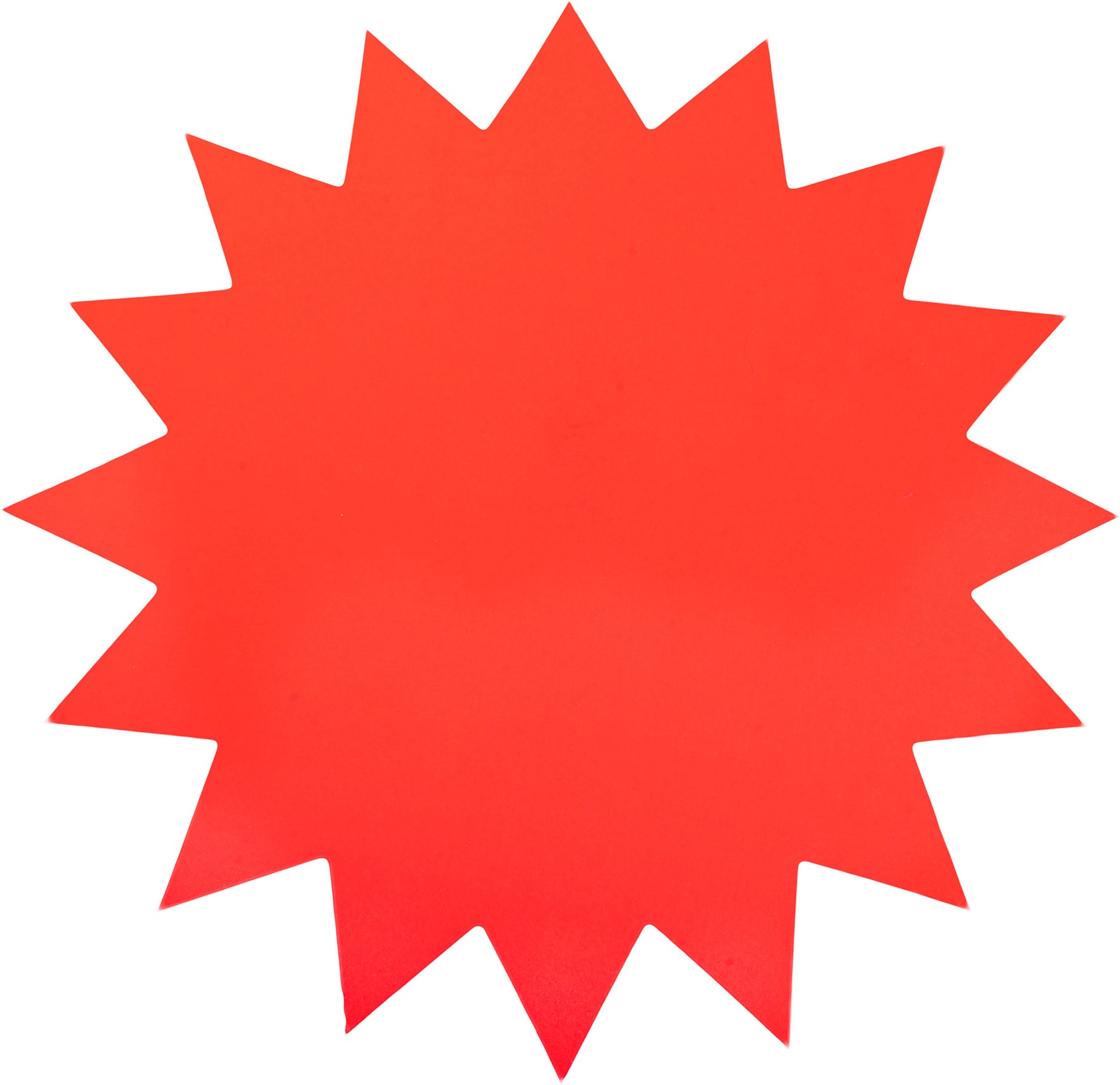 Stjärna 180 mm fluor röd 25 st/fp