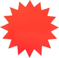 Stjärna 180 mm fluor röd 25 st/fp