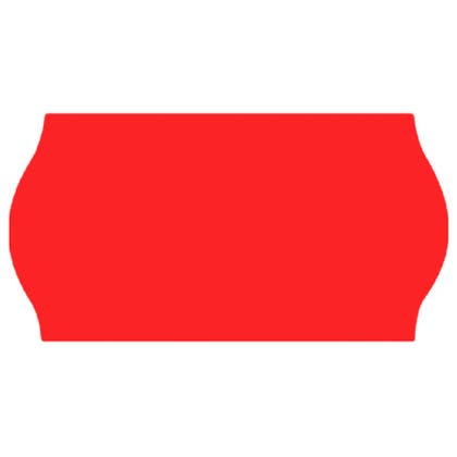 Prismärkningsetikett 22x12 mm G2 röd 7 rullar