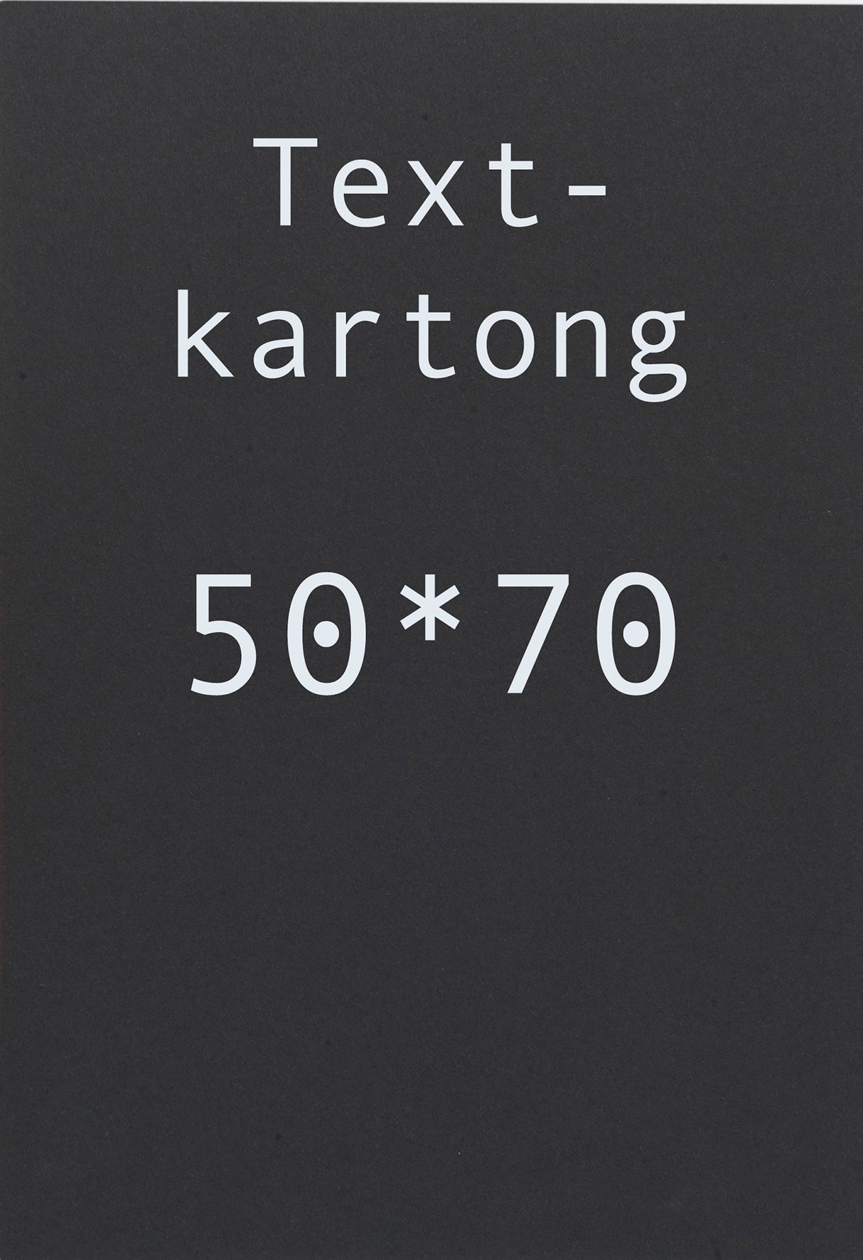 Kartong 50x70 cm svart 10 st/fp