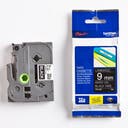 Märkband TZe325  vit/svart 9 mm Brother