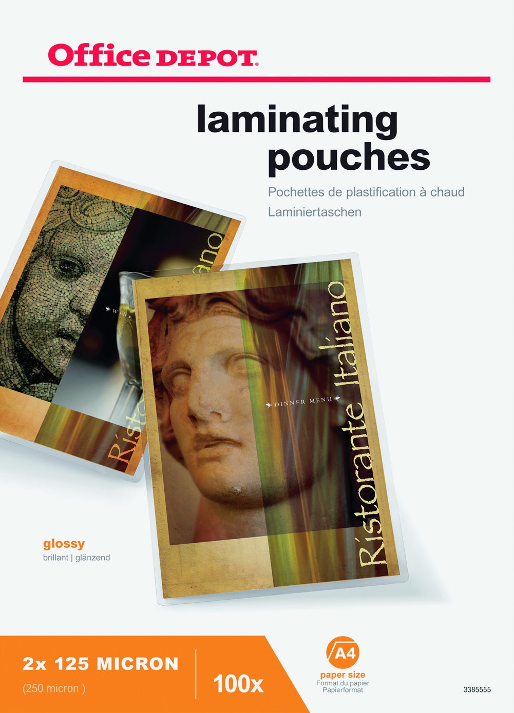 Lamineringsfickor A4 125 mikron 100 st/fp