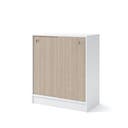 Skåp 805 x 415 x 925 mm Vit/Vit ask