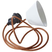 Takupphäng 2 m svart/korall E27