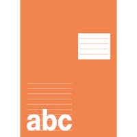 Skrivhäfte A5 linjerat 8mm / halva sidan blank