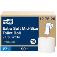 Toalettpapper Tork Mid-size Mjukt T6 27 rullar