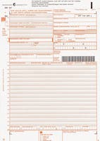 Fraktsedel 1 original + 3 kopior 100 st/fp