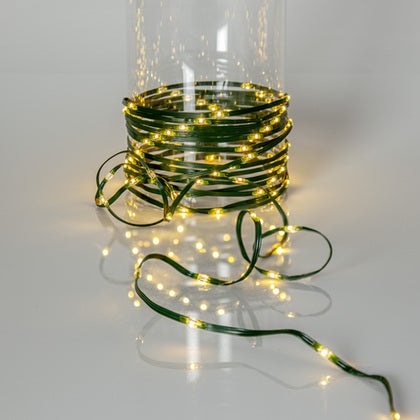 Ljusslinga Dew Drop Micro grön 36 m varmvit