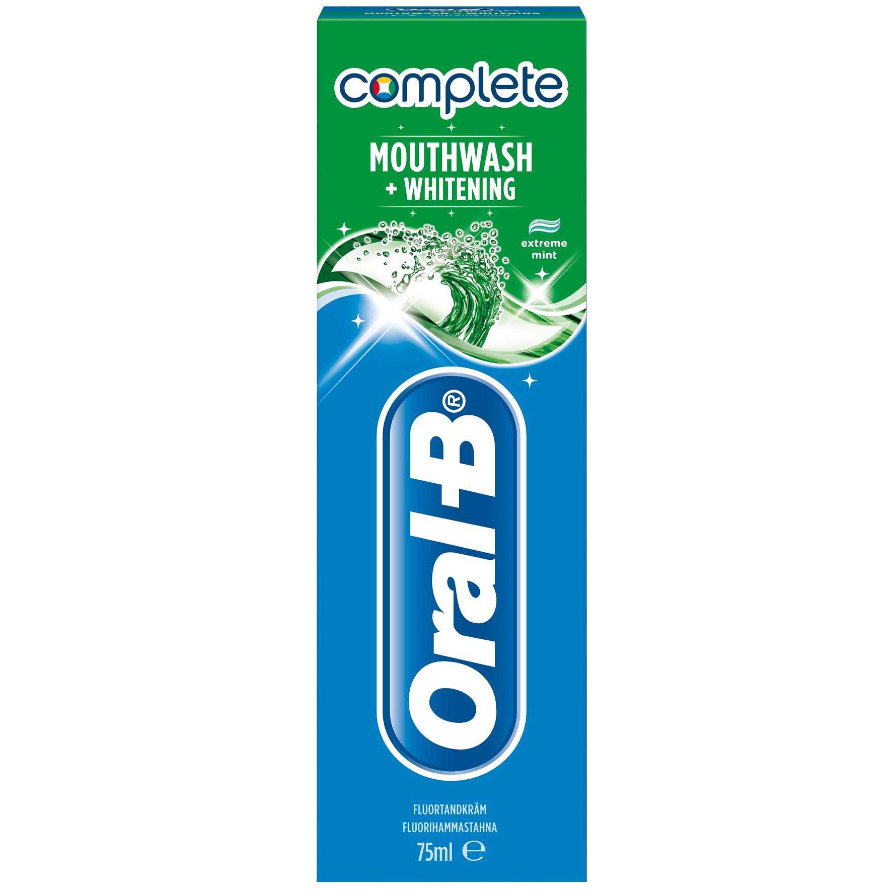 Tandkräm Oral-B Complete Mouthwash & Whitening 75 ml