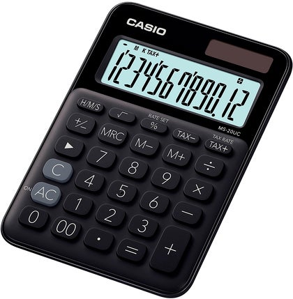 Bordsräknare Casio MS-20UC BK Svart