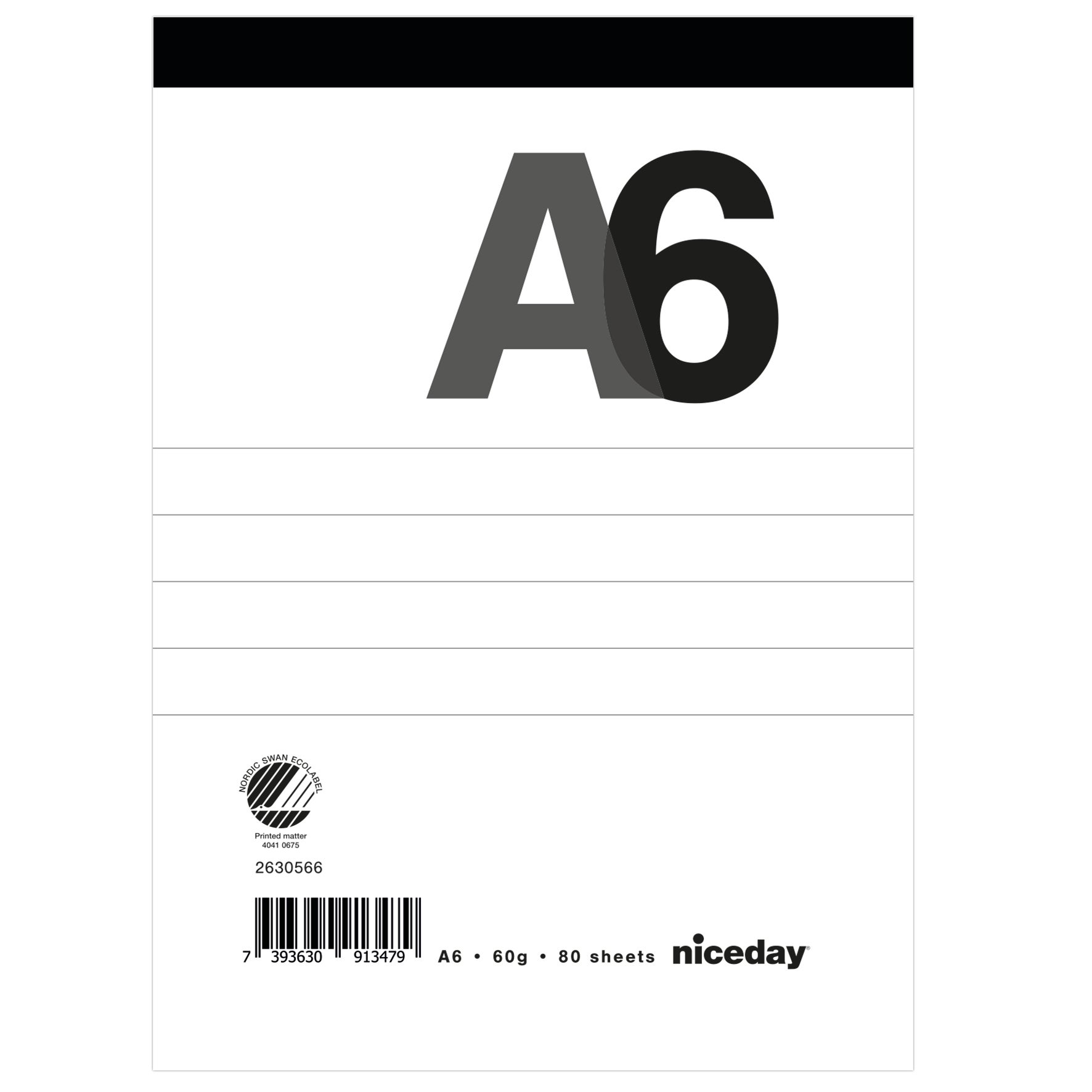 Perforerade block Niceday 60g 70blad linjerat