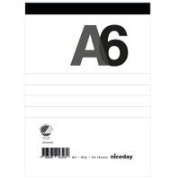 Perforerat block A6 80blad linjerat