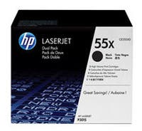 Toner HP CE255XD svart 2 st/fp