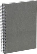 Anteckningsbok Bigso A5 olinjerat canvas grå