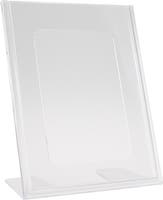 Skyltställ A6 L-fot transparent
