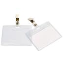 Namnskylt clips 90x60 mm liggande 10-pack