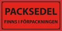 Varningsetikett Packsedel 1000/rl