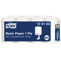 Papper Tork Basic M1 vit 11 rullar