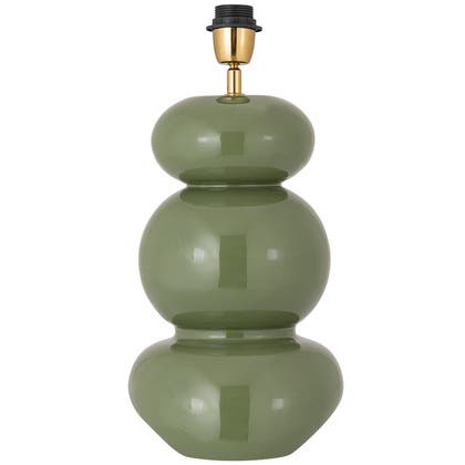 Bordslampfot Becca H39 metall djungelgrön