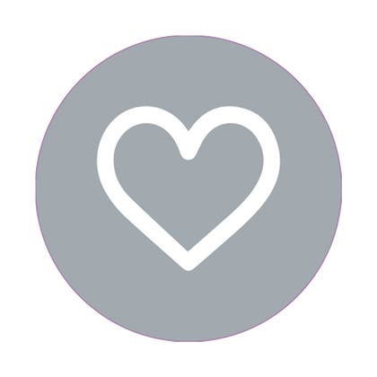 Etikett hjärta Ø33 mm 500 st/fp