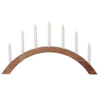 Elljusstake Acca båge 7 LED akaciaträ brun