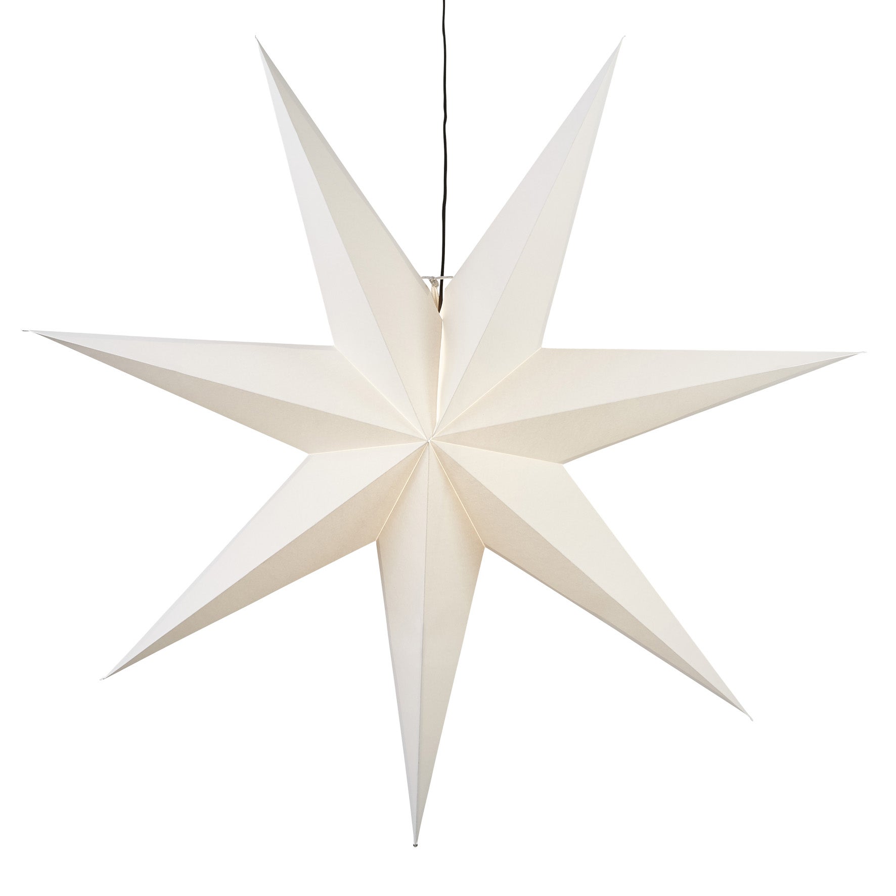 Adventsstjärna papper Frozen 100 cm vit