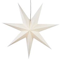 Adventsstjärna papper Frozen 100 cm vit