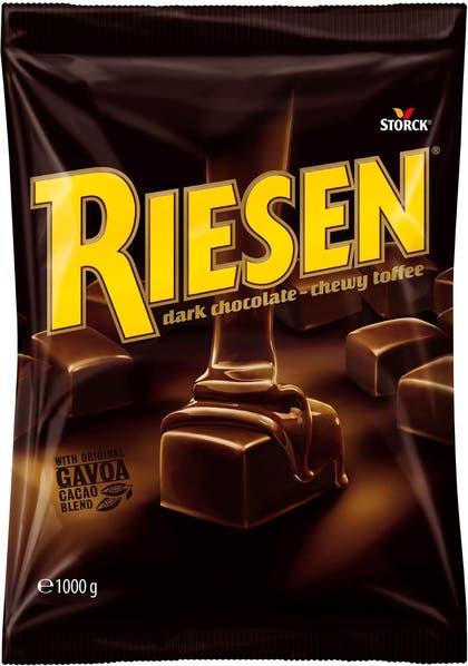 Mörk chokladkola Riesen 1 kg