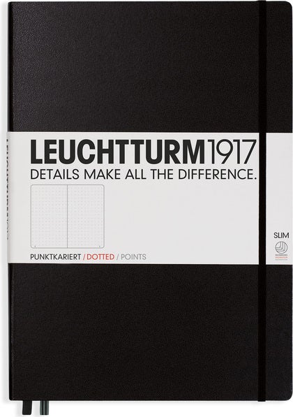 Anteckningsbok A4+ dot Black