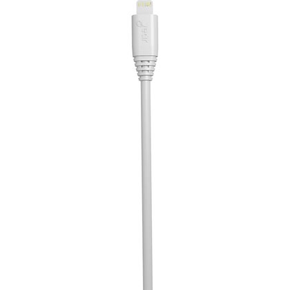 GEAR Synkkabel Lightning USB-A Vit MFI Rund Kabel