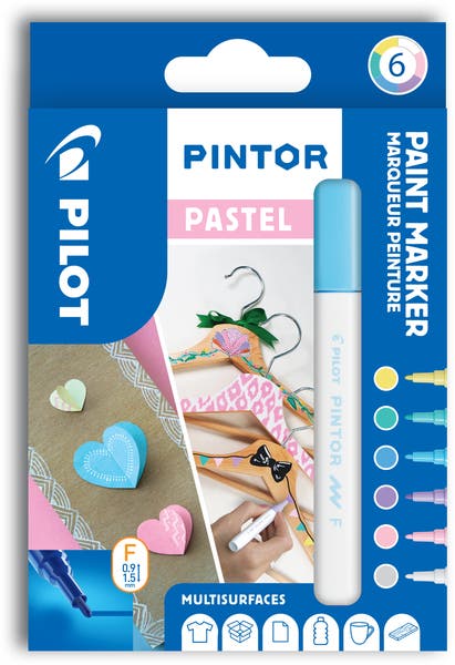 Märkpenna Pintor pastell 6 st/fp