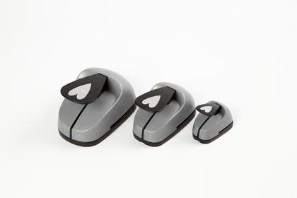 Pappersstans hjärta eller stjärna 3-pack