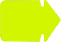 Pil 230 x 165 mm flour gul 25 st/fp