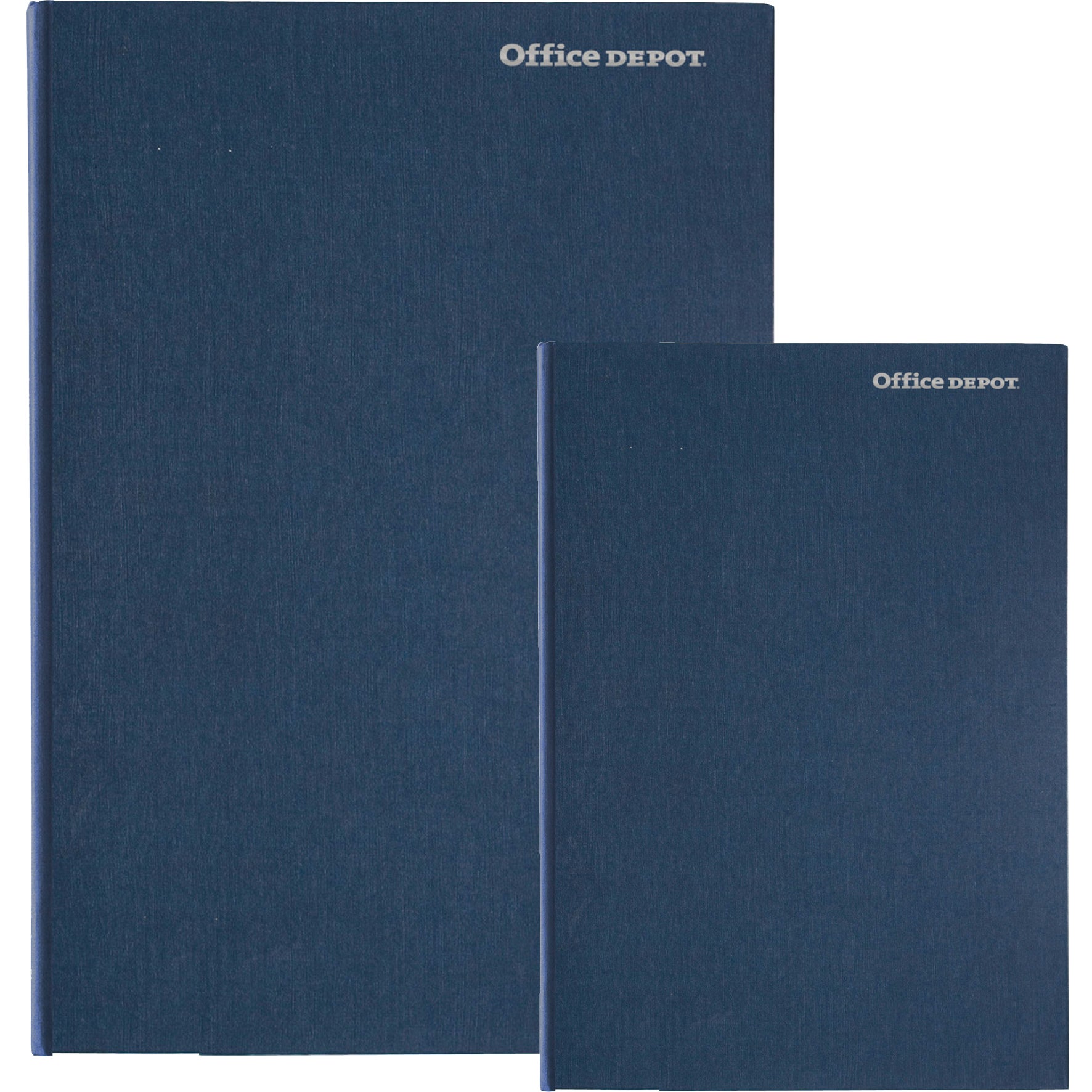 Anteckningsbok Office Depot inbunden linjerad blå