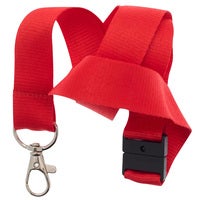 Nyckelband karbinkrok röd