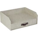 Brevkorg Bigso Walter med låda canvas linen