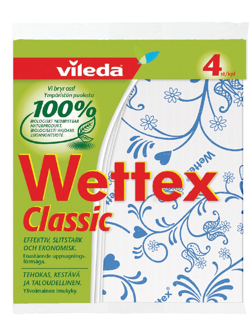 Diskduk Wettex Classic 4-pack sorterade färger