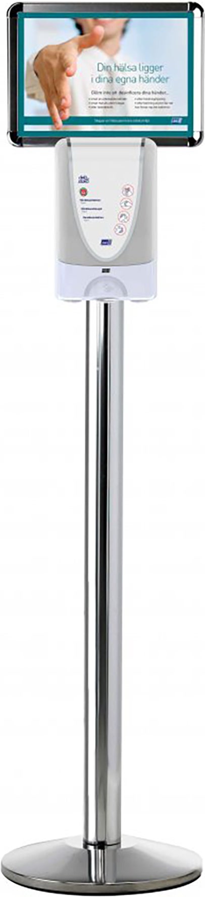 Golvstativ med skylt & droppskydd - 1 liter