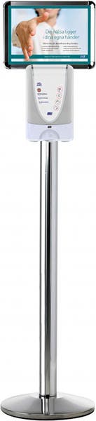 Golvstativ med skylt & droppskydd - 1 liter