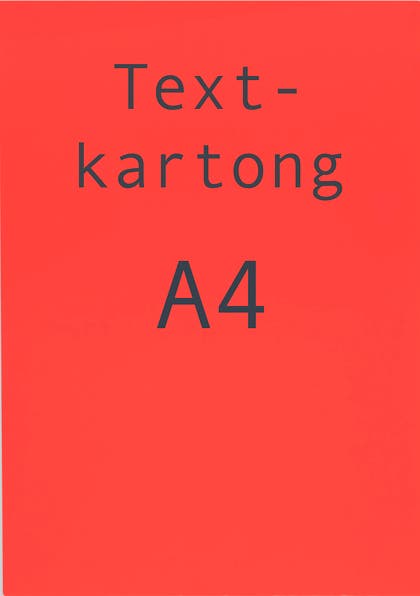 Text/Skylt kartong A4 - Dubbelsidig