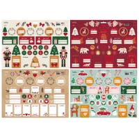 Juletiketter 80-pack, 36x26 cm