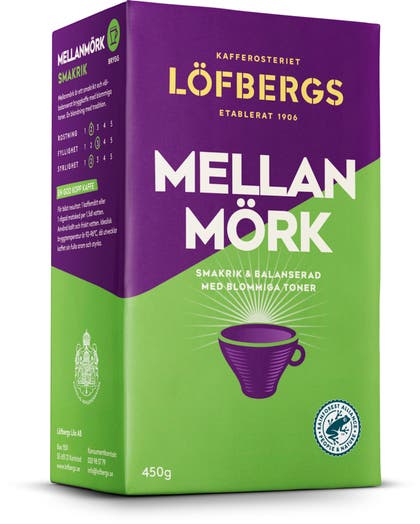 Kaffe Löfbergs mellanmörk bryggmalet