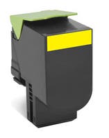Toner Lexmark 80C2HY0 3k gul