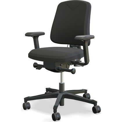 Kontorsstol Höganäs 260 armstöd svart