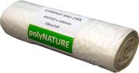 Sopsäck Polynature 240 liter vit 10/rulle