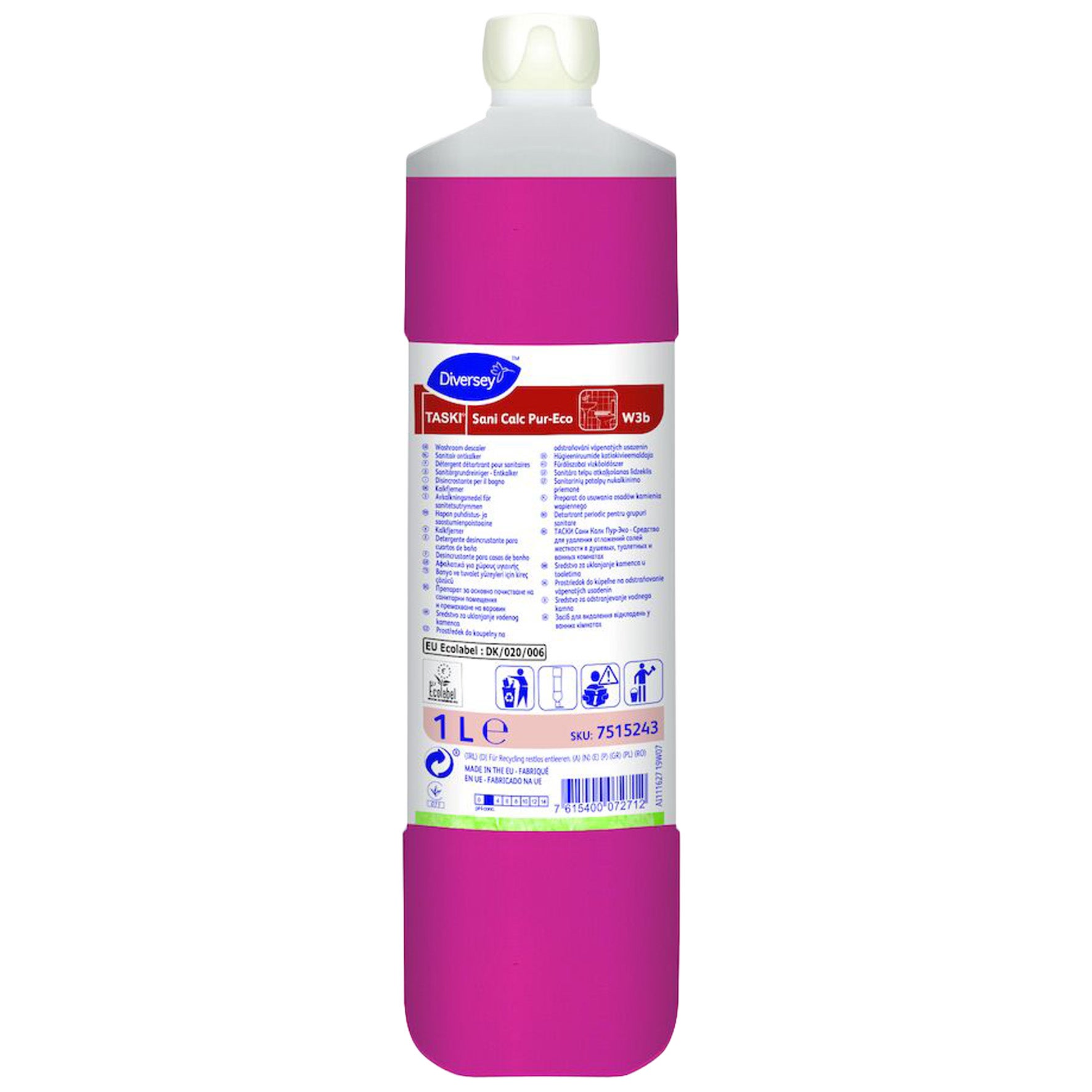 Avkalkningsmedel sanitetsutrymmen Taski Sani Calc Pur Eco 1 liter