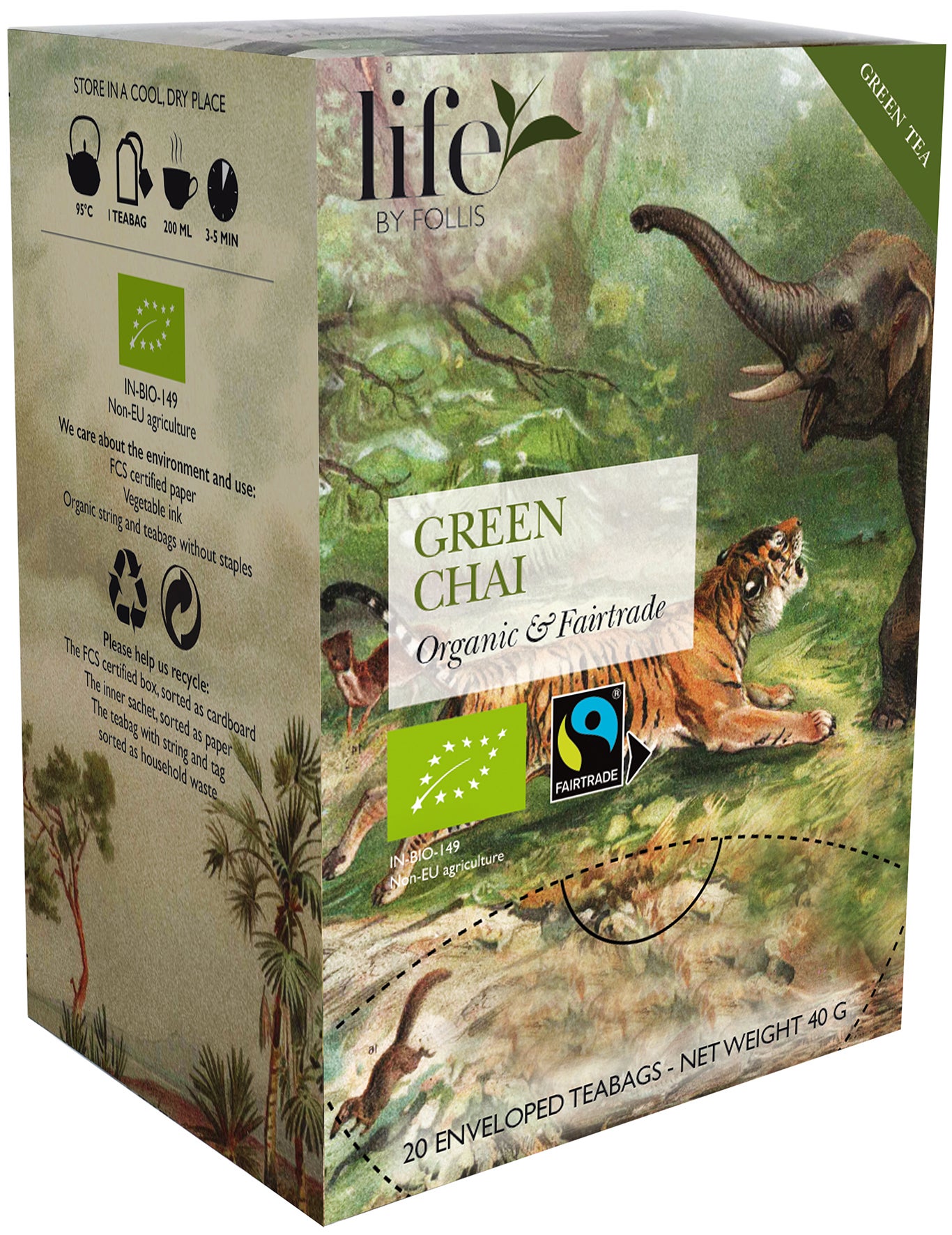 Te Grönt chai 20 st/fp