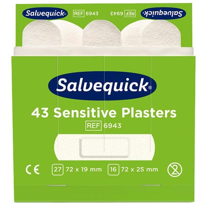 Plåsterrefill Sensitive Non-Woven 6943 Vit 6 x 43 st/fp